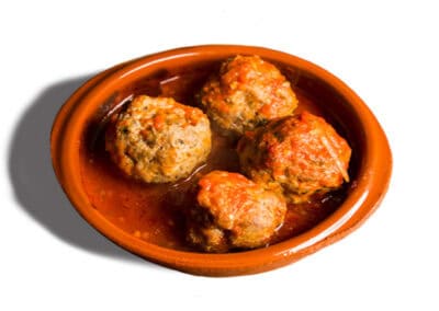 albondigas en salsa de tomate (vegan)